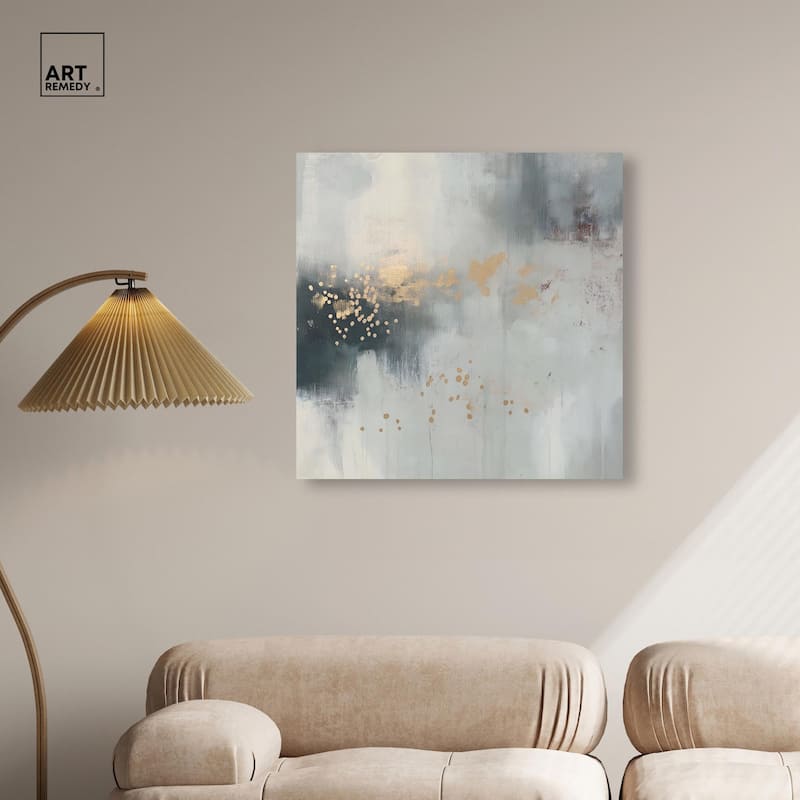 Silvered Hues and Gold II Canvas by Art Remedy, Gallery Wrapped