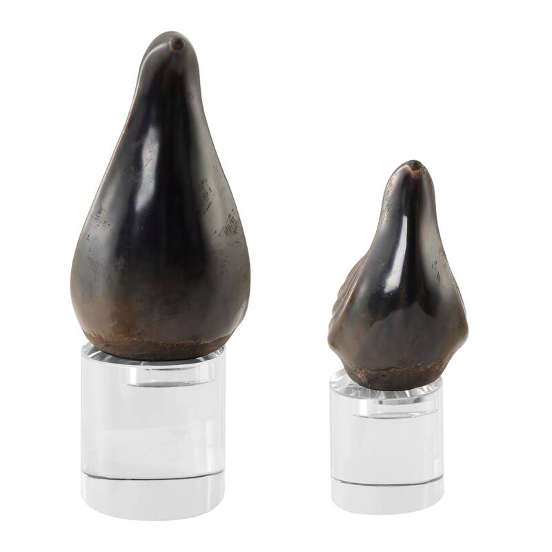 Uttermost 18144 Nesting Bird Ceramic Animal Sculpture - Set of 2