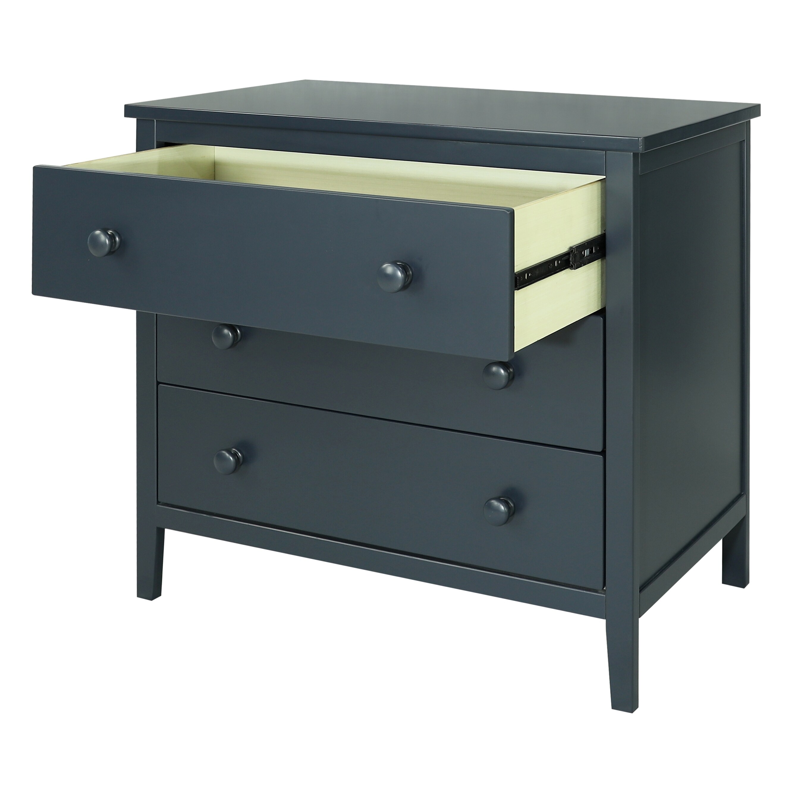 Navy Blue Stylish and Durable Solid Wood 3 Drawer Dresser with Smooth Glides, Upgrade Your Bedroom Storage Today - Bed Bath & Beyond - 38354374 Navy Blue Stylish and Durable Solid Wood 3 Drawer Dresser with Smooth Glides, Upgrade Your Bedroom Storage Today - Bed Bath & Beyond - 38354374