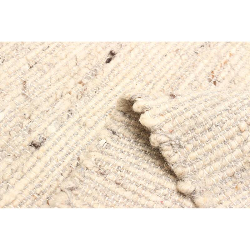 ECARPETGALLERY Braid weave Sienna Tan Wool Rug - 5'0 x 7'10