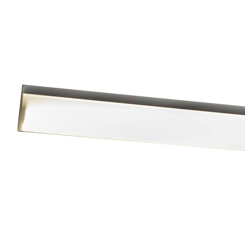 48 inch Connectable LED Hard Wired Utility Strip Light 2000 Lumens - 48-in W x 2-in H x 2.5-in D