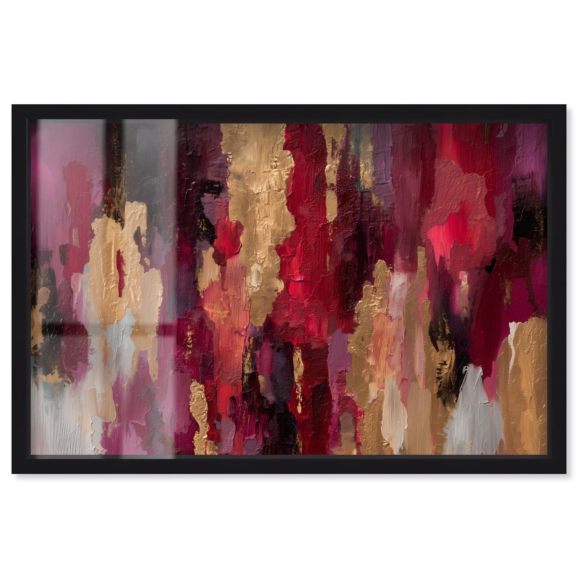 River of Lava II Abstract Art Shadowbox Print by Art Remedy