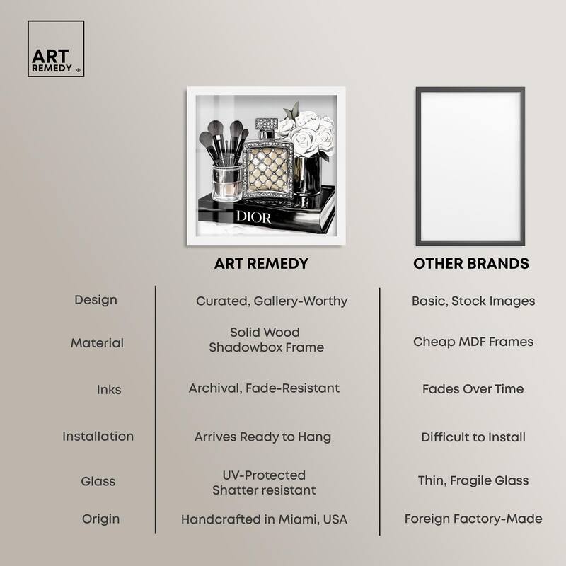 Classy Ink Glam Setup Shadowbox by Art Remedy