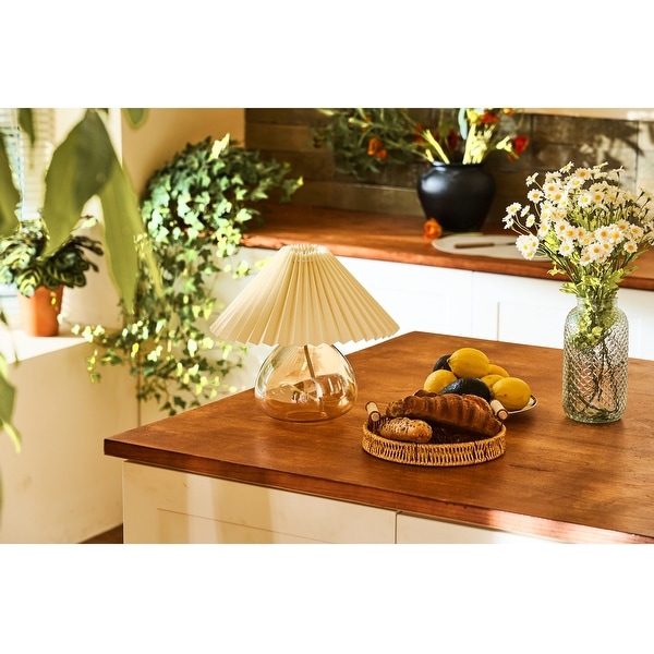 Pleated coolie lampshade top