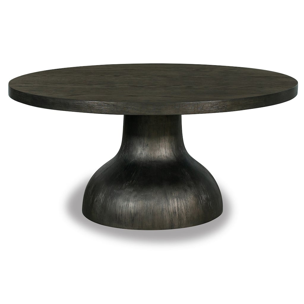 Magnussen Home Bosley Coffee Bean Round Cocktail Table - 38''W x 38''D x 18''H