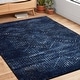 preview thumbnail 20 of 19, Alexander Home Cassidy Indigo Chevron Area Rug