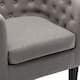 Corvus Oxonia Tufted Fabric Upholstered Club Chair