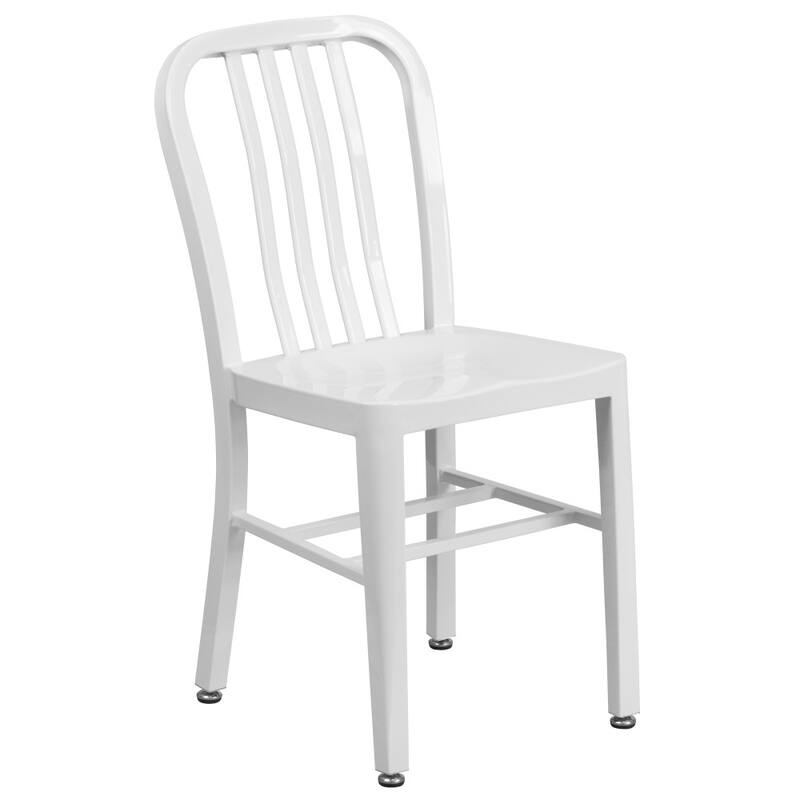 Metal Indoor-Outdoor Chair - 15.5"W x 20"D x 33.25"H