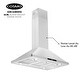 preview thumbnail 7 of 9, Cosmo 36 in. Ducted Island Mount Range Hood in Stainless Steel with LED Lighting, Permanent Filters