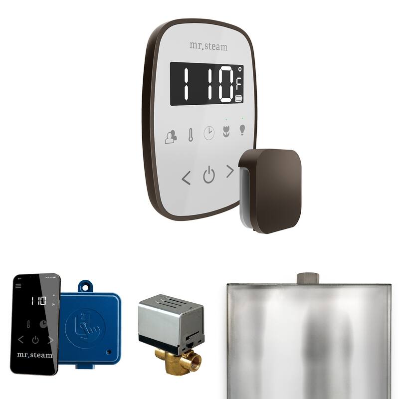 Mr Steam BF Butler Flex Package Steam Shower Control Package with - White / Oil-Rubbed Bronze