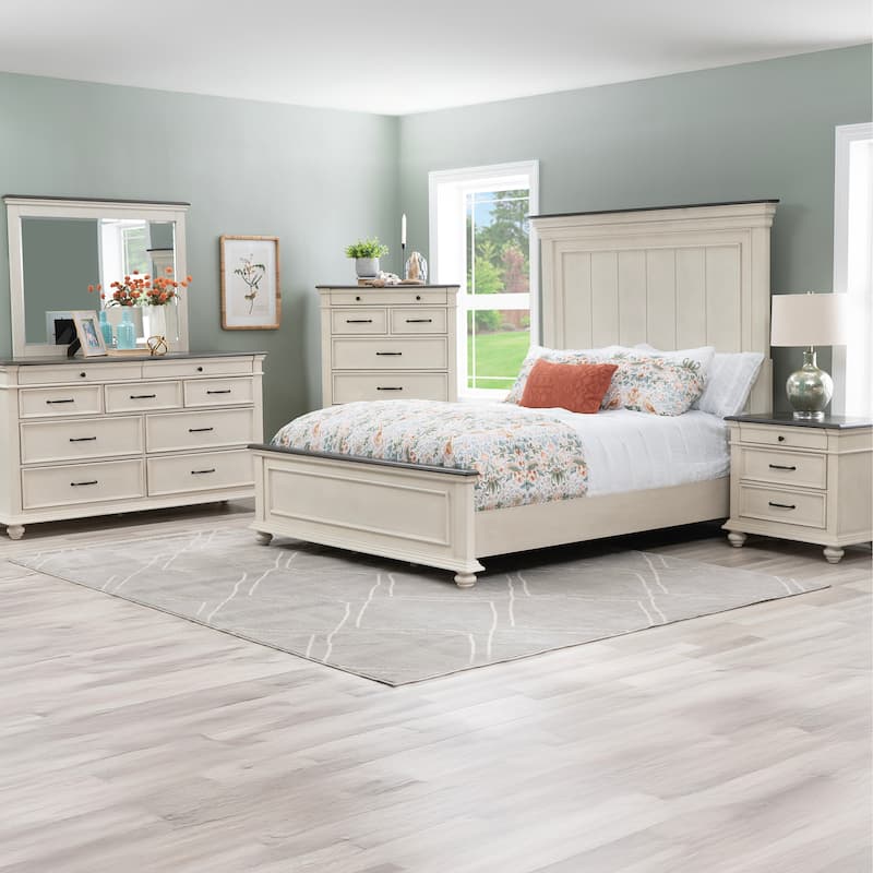 Ellington White Queen Bedroom Set - 5 Piece