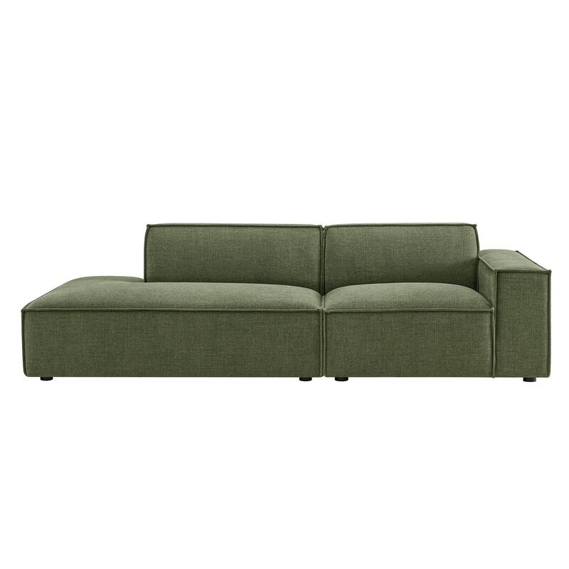 Restore 2-Piece Performance Fabric Upholstered Modular Loveseat