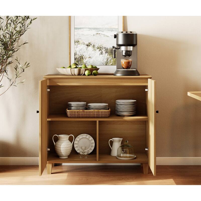 Sideboards Buffet Cabinets with Doors for Dining Room, 32.4"H