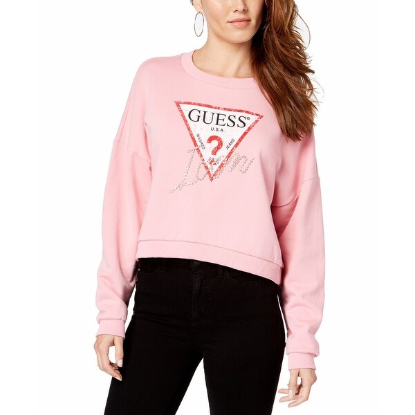 guess sweatshirt pink
