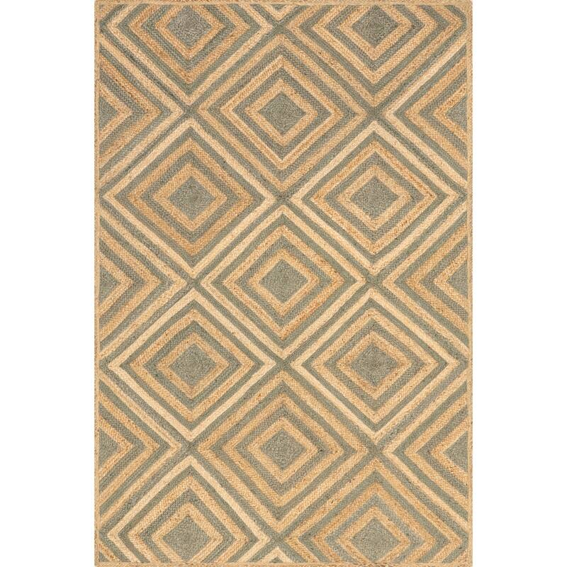 Dogwood Tiled Jute Area Rug