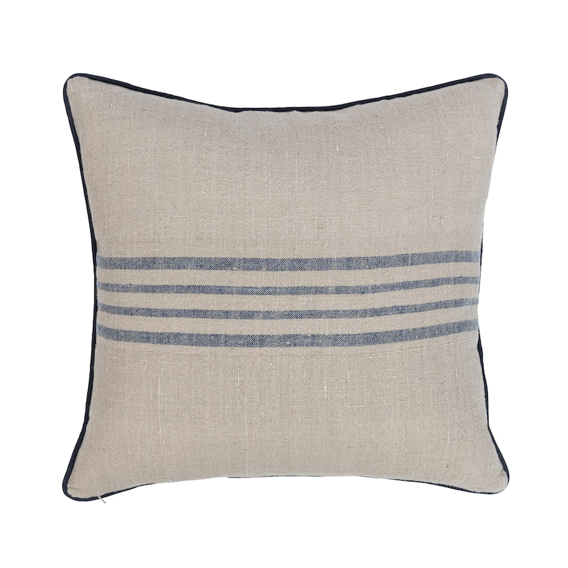 Villa by Classic Home Newport Linen Fabric Throw Pillow