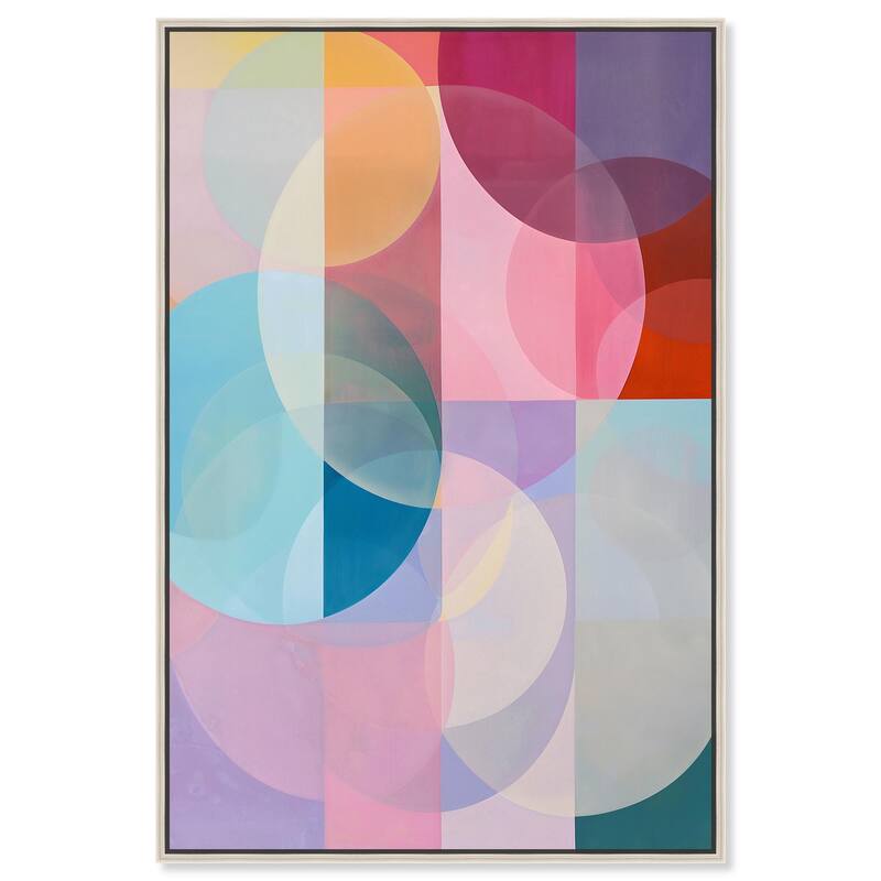 Oneiric Circles I Canvas by Art Remedy - Silver - 36" x 54"