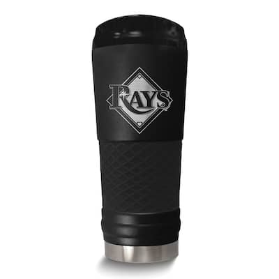 MLB Tampa Bay Devil Rays Stainless Steel Silicone Grip 24 Oz. Stealth Draft Tumbler with Lid