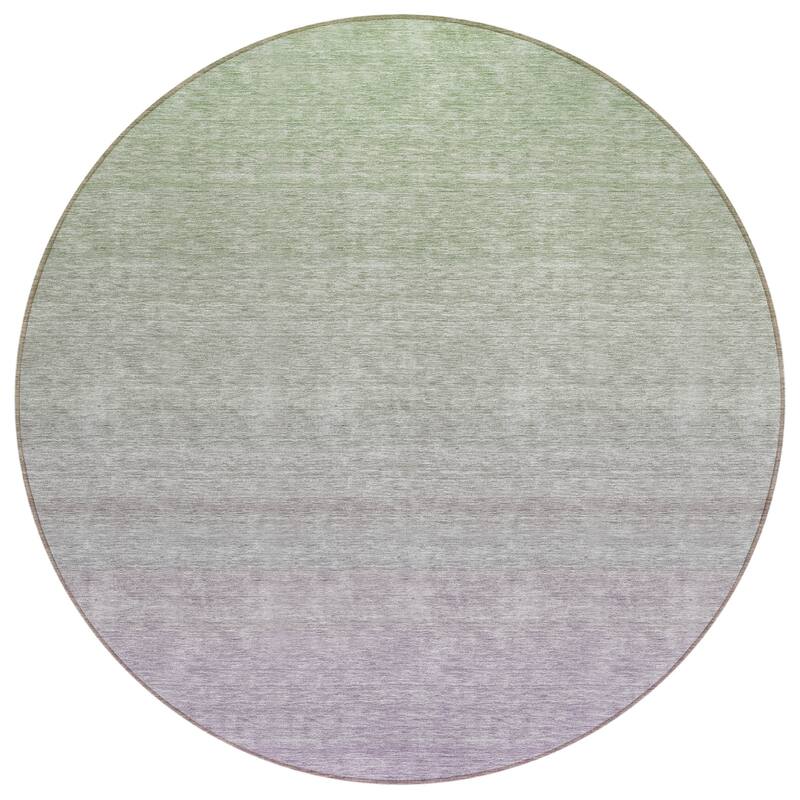 Machine Washable Indoor/ Outdoor Chantille Ombre Solid Rug