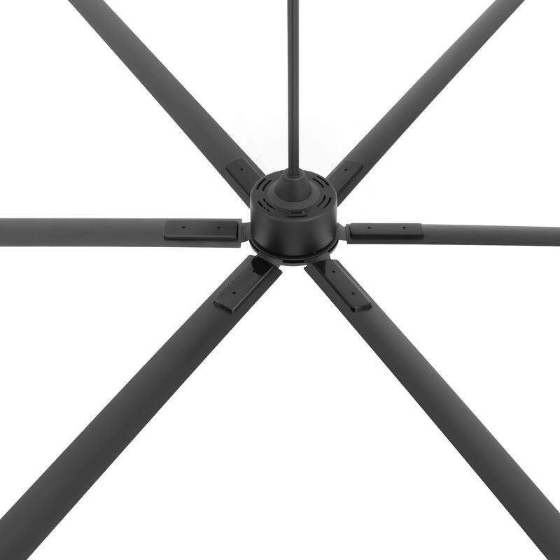 Large 72"/84"/96"/120" Black Ceiling Fan with Remote without Light-6/8 Aluminum Blades