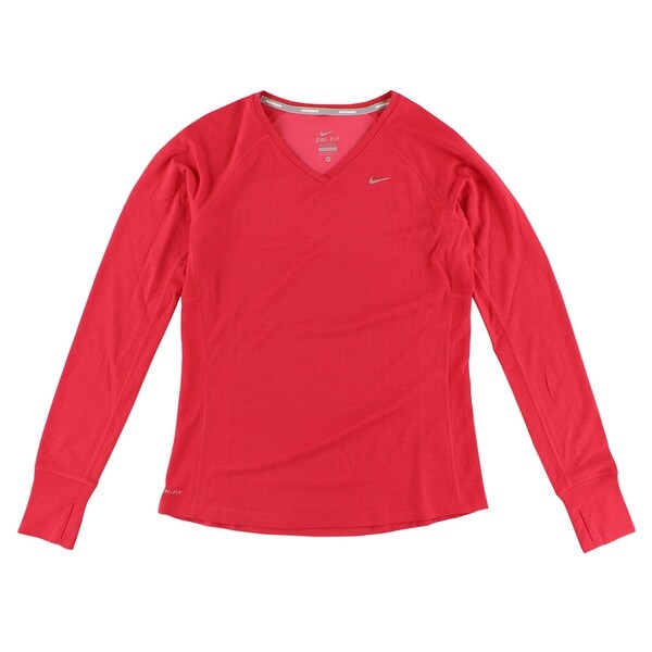 red dri fit shirt womens