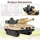 preview thumbnail 3 of 8, Costway Electric Kids Ride On Tank with Rubber Tracks Rotatable Turret - See Details