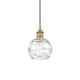 Option Brushed Brass / Clear Deco Swirl