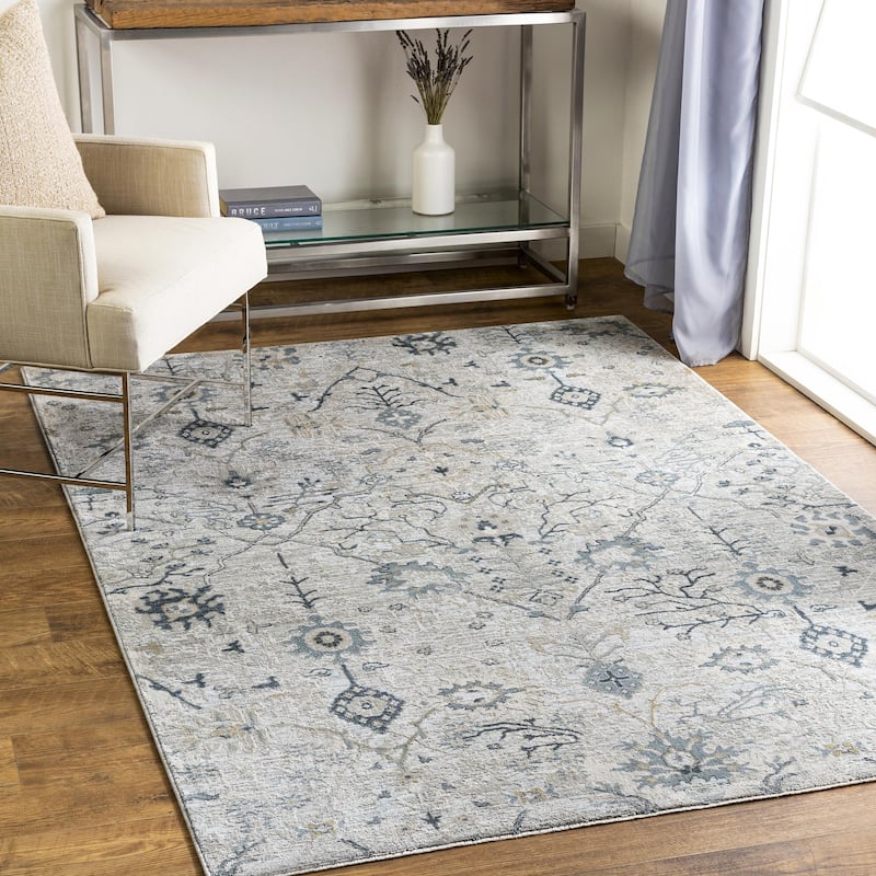 Brain Transitional Floral Area Rug - 12' x 15' - Ivory
