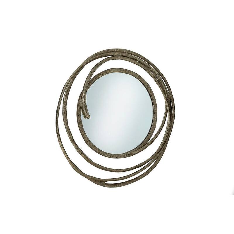 Furniture Classics Gold Circles Oval Mirror