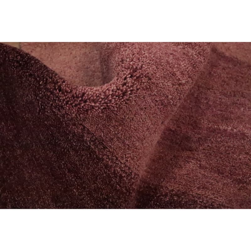 Hand Knotted Oriental 100% Wool Carpet Modern Stripe Multi-Colored Gabbeh Area Rug - 6' 5'' X 4' 6''