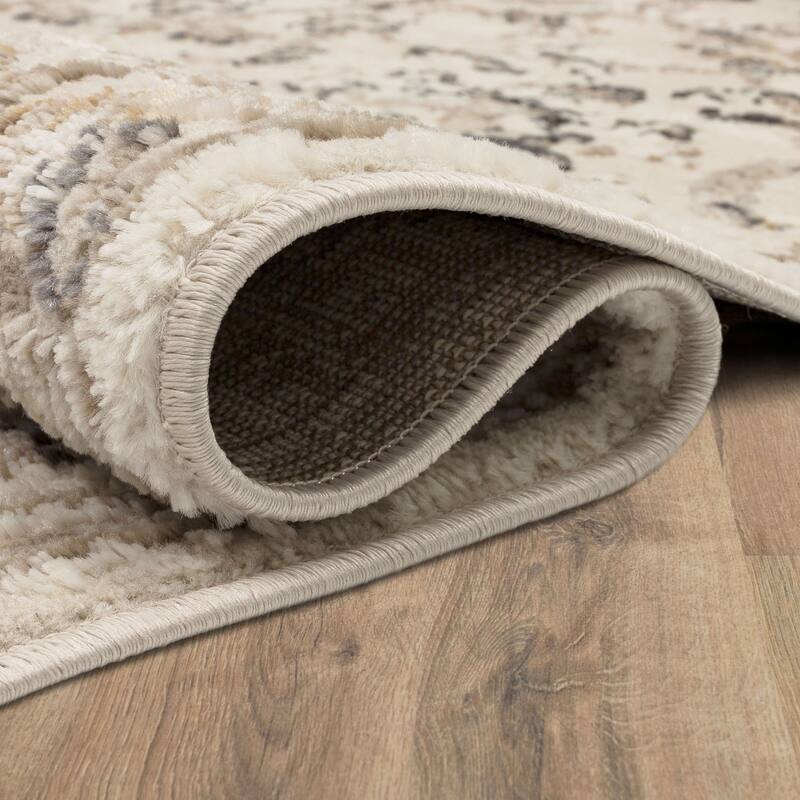 Mohawk Home Mizani Floral Ornamental Woven Area Rug