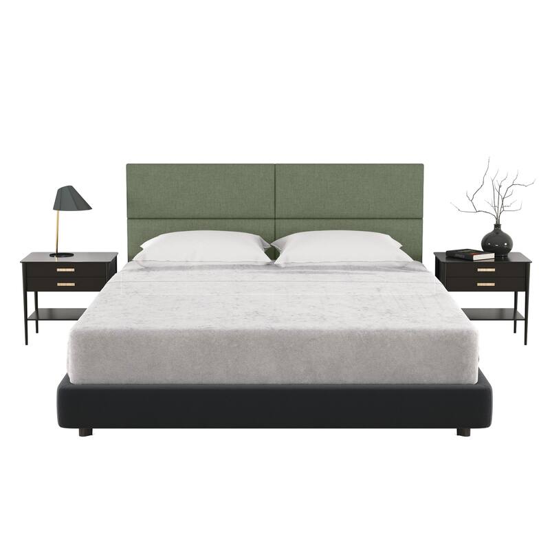 Jaxx Panelist Modern Padded Headboard - Set of 4 Wall Mounted Panels