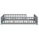 preview thumbnail 12 of 58, Floor Twin size Platform Bed with Built-in Book Storage Rack