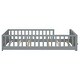 preview thumbnail 12 of 58, Sturdy Structure Floor Twin size Platform Bed with Built-in Book Storage Rack,Kids and Baby