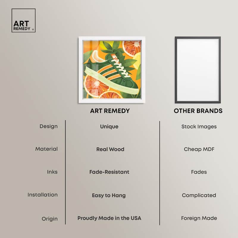 Citrus Sneaker Shadowbox by Art Remedy