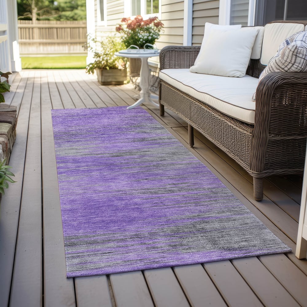 Machine Washable Indoor/ Outdoor Chantille Modern Ombre Rug