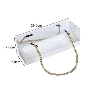 10 Pcs Clear Pastry Boxes Rectangle Portable Tep Sandwich Dessert ...