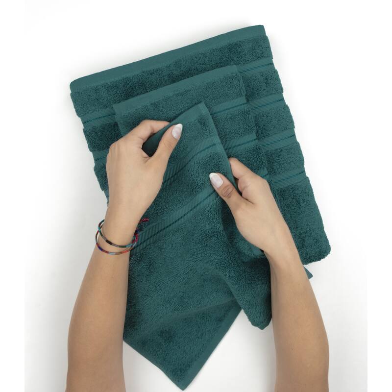 American Soft Linen 6 Piece Turkish Cotton Bath Towel Set