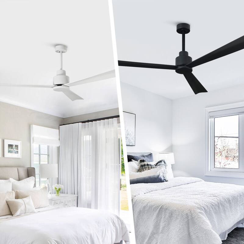52-in Modern Indoor Outdoor 6-Speed Reversible Ceiling Fan with Remote