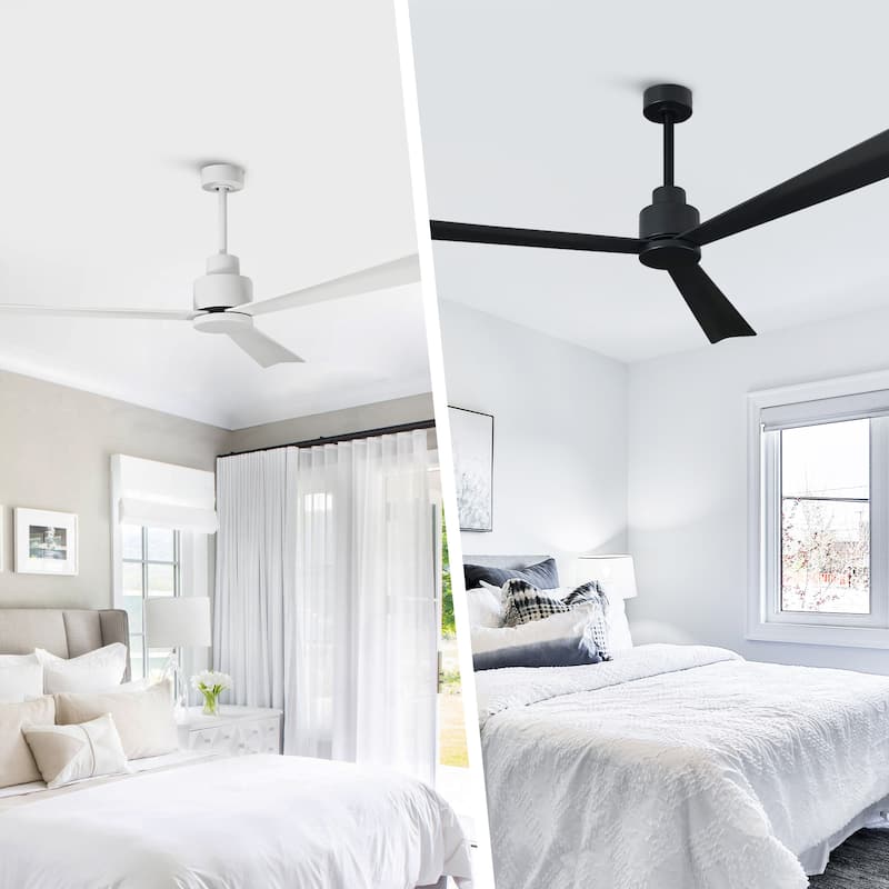 52-inch Modern Indoor Outdoor 6-Speed Reversible Ceiling Fan with Remote