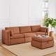 preview thumbnail 14 of 179, Mia Oversized Modular Sectional Fabric Sofa