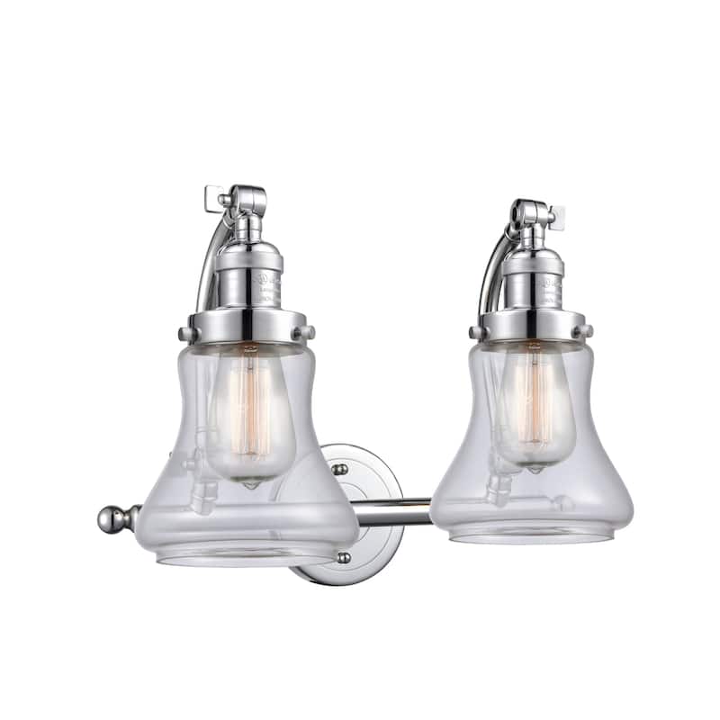 Innovations Lighting Bellmont 2 Light 18" Wide Bathroom Vanity Light - Polished Chrome / Clear