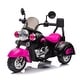 preview thumbnail 11 of 15, Kids Ride On Motorcycle Toy, 3-Wheel Chopper with LED Headlights, Battery-Powered Harley