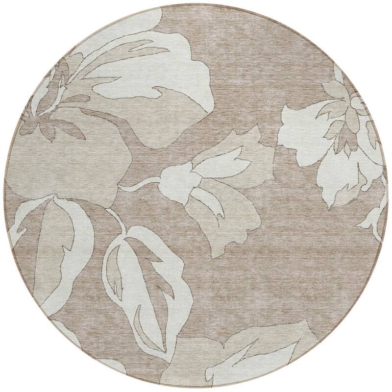 HomeRoots Floral Transitional Rectangle Outdoor Rug