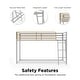 preview thumbnail 11 of 20, Little Seeds Monarch Hill Haven Twin Size Metal Junior Loft Bed