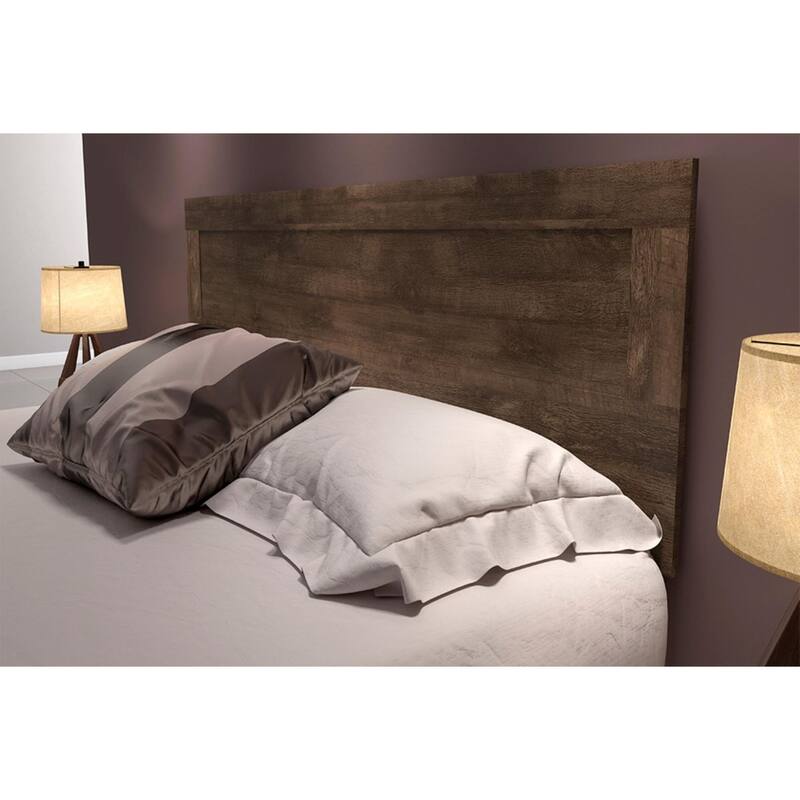 Mid-century Platform Bed with Headboard