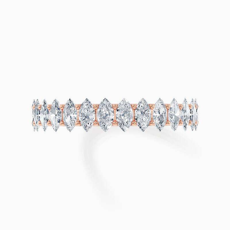 Auriya 14k Gold Marquise North-South Lab Grown Diamond Half Eternity Band 1.40 - 5.25 ct. tw. (F-G, VS)