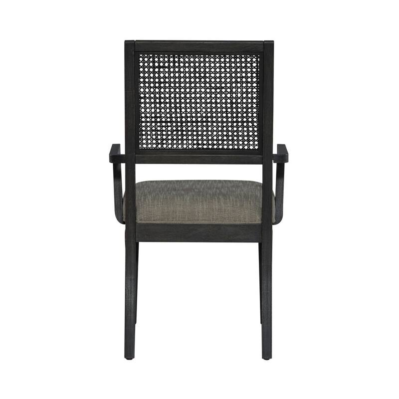 Caruso Heights Blackstone Panel Back Arm Chair (Set of 2)