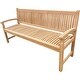 preview thumbnail 5 of 4, Seven Seas Teak El Mar Teak Wood Outdoor Patio Bench, 6 Foot