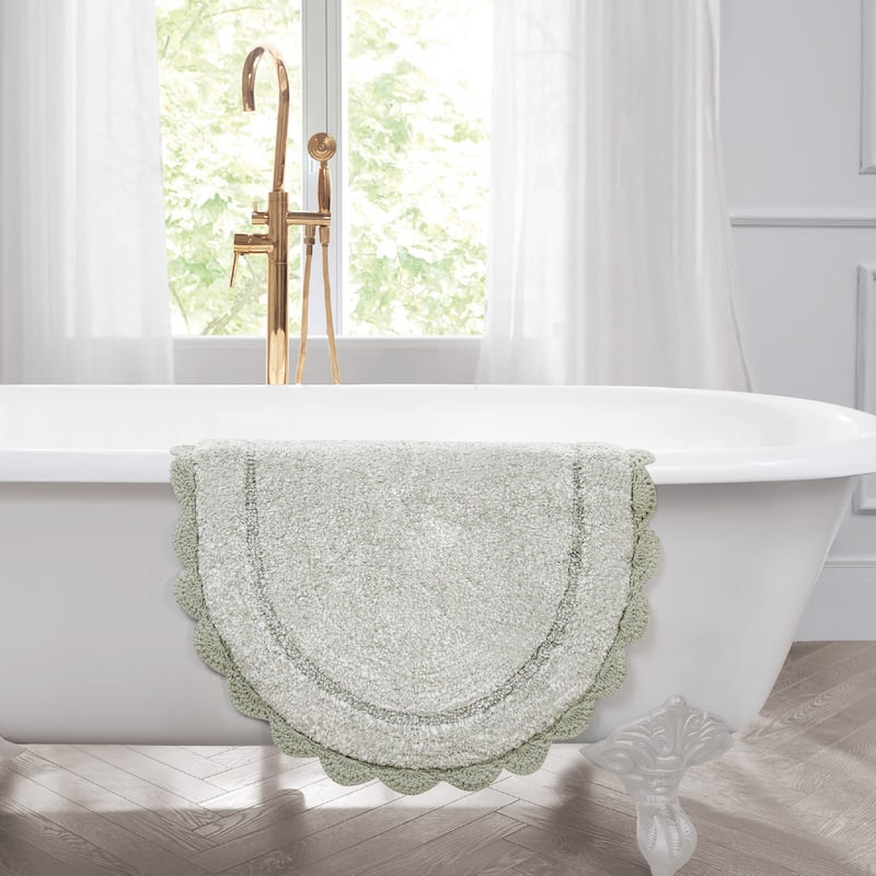 Laura Ashley Eloise Crochet Border Bath Mat